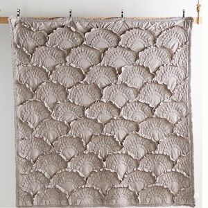 Anthropologie Rivulets King Quilt